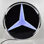 C200 E300 Kar&scaron;tas 2026 m. Automobilio Priekinių Grotelių Logotipo &Scaron;viesa 3D LED Ženklelis Mercedes Benz W447 V-klasei VITO Emblema &Scaron;viečianti Dekoratyvinė &Scaron;viesa