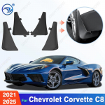 Chevrolet Corvette C8  2024 2025 Sparnų purvasaugiai Purvasaugiai purvo apsaugai Purvasaugiai purvo atvartai automobilio priedai 2021-2025