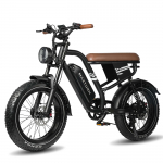 Maxturn MX10 Visureiginis Elektrinis Dviratis 48V13.5Ah Baterija 500W Variklis 180KG Apkrova 100km Nuotolis 20 Colių Visureigių Padangos E-Kalnų Dviratis juoda