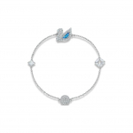 Swarovski gulbės serijos mėlyno atspalvio kri&scaron;tolo apyrankė moteri&scaron;ka apyrankė 5521473 Box (Random Color)