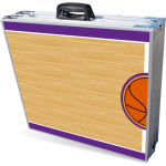 8 pėdų sulankstomas ne&scaron;iojamas pong stalas su pasirenkamomis skylutėmis puodeliams ir LED ap&scaron;vietimu lauko ir vidaus pramogoms. Idealiai tinka namų žaidimų kambariui United States