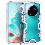 &Scaron;arvuotas metalinis rėmas Atsparus smūgiams dėklas Xiaomi 17 Ultra Aliuminio buferio dėklai Atsparus smūgiams Fundas For Mi 17Ultra 5G Xiaomi 17 Ultra sidabras