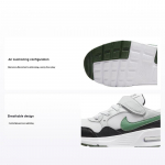 Nike Air Max SC PS Balti, Džordžo žali, Vaikams, Sportbačiai, Juodi, Grynasis platina CZ5356-112 29.5