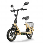 TowFish M5 ELITE-EEC Sulankstomas elektrinis paspirtukas 14 colių ratai 48V13Ah baterija 500W variklis 116KG maksimali apkrova Miesto kelionėms E-paspirtukas geltona
