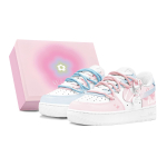 Nike Air Force 1 Air Force 1 Slip Resistant Low top Skateboard Shoes Women's Pink Blue DH2920-111(Team1655-S-BOX) 36 white