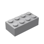 2x4 Klasikiniai Plytinukai 3001 Spalvingi Dideli Statybiniai Blokeliai 150-750vnt Pilki Oranžiniai Gabaliukai Suderinami su Visais Pagrindiniais Plytelių Prekių Ženklais Žaislai 150pcs pilka