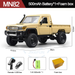 MN82S RC Vik&scaron;rinis 1/12 Pilno Mastelio LC79 RC Pikapas Trumpas Sunkvežimis 4WD Nuotolinio Valdymo Laipiojantis Visureigis Automobilio Žaislai Berniukams Suaugusiems Dovanos beige