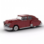 Bricklink MOC Techninis automobilis 1949 Oldsmobiles Futuramic 76 Miesto Greičio Transporto Priemonės Rinkiniai Statybinės Detalės Žaislai Kalėdinė Dovana gray