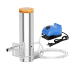 Reguliuojamas dūmų kiekis BBQ elektrinis dūmų generatorius kepsninės dūmų ma&scaron;ina Lengvai pa&scaron;alinamos pelenai EU 220V Plug-Electric Fumigator white