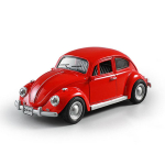 1:18 Scale Beetle 1955 Modelis Klasikinis retro senovinių automobilių lydinio liejimo automobilio dureles galima atidaryti Garso ir &scaron;viesos atitraukiamas miniatiūrinis žaislas vaiki&scaron;kas dovana