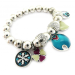 NOA [G6022] - Bracelet Cr&eacute;ateur 'Princesse Papillon' turquoise rose turkis