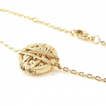 Les Tr&eacute;sors De Lily [I9888] - Bracelet Plaqu&eacute; Or 'Chor&eacute;graphie' dor&eacute; - 10 mm