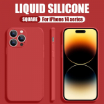 Mink&scaron;tas skystas silikoninis dėklas Ultra plonas apsauginis smūgiams atsparus dangtelis skirtas iPhone 16 15 14 Plus 13 12 11 Pro Max 8 X XR XS Max iPhone 11 raudona