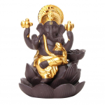 Trendshome Decor Lord Ganesha India Dramblys Dievas Backflow Smilkalų degiklis Smilkalų laikiklis Dovana one size mėlyna