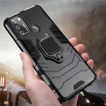 Prabangus smūgiams atsparus &scaron;arvų dėklas, skirtas Samsung Galaxy A21S A51 A71 A50 A70 A91 A81 A01 A11 A31 A41 A30 A20 A10 S M30S M31 telefono buferio metalinis žiedo dangtelis Samsung Galaxy A21S juoda