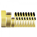 40 vnt. / rinkinys Naujas prabangus auksinis stalo įrankių rinkinys veidrodinis indų rinkinys nerūdijančio plieno stalo reikmenys vakarienė peilis &scaron;akutė &scaron;auk&scaron;tas arbatinis &scaron;auk&scaron;telis namams sidabras