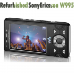 Atnaujintas Sony Ericsson Originalus Sony Ericsson W995 GMS 3G Mobilusis Telefonas Su 1 SIM No charger juoda
