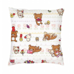 Anime animacinių personažų pagalvėlės užvalkalas 45x45 poliesterio Rilakkuma pagalvės užvalkalas sofai automobilio kvadratinis pagalvės užvalkalas namų dekoravimas 30x30cm 12x12in