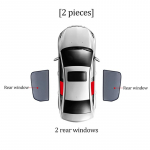 Skirta Skoda Kodiaq NS7 2016-2022 Magnetinis automobilio skydelis nuo saulės priekinio priekinio stiklo rėmo užuolaidos kūdikiui galinio &scaron;oninio lango saulės skydelis 2PCS Rear