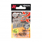 Xesta Hard Lock Snap Juodas Dydis 0.5 70 lb , 8 vnt. (4752)