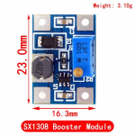 5PCS MT3608 DC-DC Step Up keitiklio stiprintuvo galios modulis Boost Step-up plok&scaron;tė MAX i&scaron;vestis 28V 2A