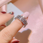 100 % tikrojo S925 sidabro deimantų žiedas moterims, vyrų Anillos De vestuvinės juostos 925 sidabro papuo&scaron;alų natūralaus deimantų žiedų dėžutė 10 balta
