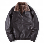 Nauja pliu&scaron;inė odinė striukė vyri&scaron;ka odinė striukė rudens ir žiemos kasdieninė atlapas madinga ir universali tėčio striukė striukė striukė XXXXL