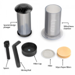 Kavos preso aparatas Desgin Espresso Ne&scaron;iojama kavinė French Press Kavinė Puodas Pana&scaron;us Aeropress Nuo 1 iki 3 puodelių per spaudimą