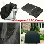 XS-XXXL kepsninės dangčiai, atsparūs vandeniui, lauko kepsninė, dujinė rūkykla, kepsninė 58x77cm juoda