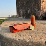 Antikvarinis žalvarinis teleskopas jūrų laivybos odinis piratų spyglass vintage taikiklis