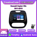 8 colių skirtas Renault Captur Clio 2011-2018 su mygtuko rankenėle Android automobilio radijo multimedijos grotuvas Navigacija stereo GPS 2 Din 1+32GB