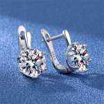 Nauji 925 sterlingų sidabriniai moteri&scaron;ki auskarai, madingi, auk&scaron;tos kokybės didelio akmens cirkonio poros auskarai, auskarai, papuo&scaron;alai festivalio dovana