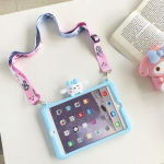 Vaikams saugus smūgiams atsparus silikoninis dėklas, skirtas Samusng Galaxy Tab A 8,0 colio 2019 T290 T295 T297 plan&scaron;etinio kompiuterio apsauginis dangtelis Coque + ra&scaron;iklis + dirželiai A7 Lite 8.7 T220