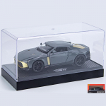 1/32 mastelio GTR50 Ares Supercar Diecast automobilio modelio žaislas, attraukiama žaislinė transporto priemonė su garsu ir &scaron;viesa vaikams, mažiems berniukams mergaitėms, dovanų kolekcija 1/32-14.7x6x4.6cm pilka