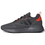 Adidas ZX 2K Boost Pilki Saulės Raudonumo Unisex Sportbačiai Pilki-&Scaron;e&scaron;i Branduoliai-Juodi H06576 45⅓ black