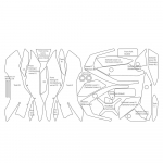 Pilnas dažų R1300GS 2024 lagaminų dažų apsauginės plėvelės TPU apsaugos rinkinys, skirtas BMW R1300GS R 1300 GS 1300 2023-2024