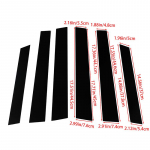 Automobilio blizgus pianinas juodas lango statramsčio stulpai durų apdailos dangtis, skirtas Honda CR-V 2002-2023 priedai i&scaron;orė