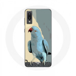 Coque pour Samsung Galaxy A02 Perruches perroquets Bleu