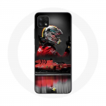 Coque pour Samsung Galaxy A22 5G Formule 1 Sebastian Vettel Pilote automobile F1 Rouge