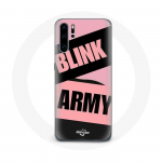Coque pour Huawei P30 BTS ARMY Et Blackpink Blink Rose Noir