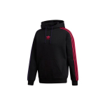 Adidas Originals Trefoil 3-Juostelių Hoodis Vyri&scaron;ki Vir&scaron;utiniai Drabužiai Juodas EC3674 S