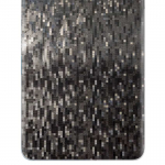 apgo Protective Skin Sticker for the back+sides compatible with Oppo A93, Full Wrap Film, Foil, Vinyl - Pattern Carbon Black Pixel