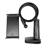 Mobiliojo telefono laikiklis, 360 laipsnių besisukantis plan&scaron;etinis kompiuteris, tingus atrama prie lovos laikiklis Stabilus telefono spaustuko stovas juoda