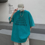 S-5XL 280gsm 100% medvilnė Vintage Acid Wash mar&scaron;kinėliai Streetwear trumpi punk vir&scaron;utiniai mar&scaron;kinėliai S juoda