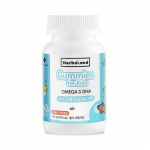 Herbaland Kids Omega 3 DHA 60 Gummies (15 days worth), Korean health food