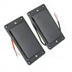 MX0310D 2 vnt gitaros sandarūs Humbucker pikapai, dvigubos ritės tilto ir kaklo paėmimo rinkinys, skirtas LP elektrinės gitaros dalims pakeisti juoda