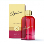 Signature HOT Kvepalai - 100 ml|Parfumuotas vanduo |Vyrams ir moterims|Gaivinantis ir užburiantis aromatas|Prabangus ilgai i&scaron;liekantis aromatas |Pakuotė 1 vnt.