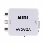 AV RCA į VGA vaizdo adapteris HD 1080P TV keitiklis perjungimo dėžė
