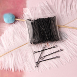 50 vnt. 5 cm plaukų segtukai Moteri&scaron;ki plaukų segtukai Garbanoti banguoti segtukai &Scaron;ukuosena Moteri&scaron;ki plaukų segtukai juoda