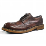 Naujos mados vyri&scaron;kos suknelės Batai Asmenybės tendencija Paty Odiniai vestuviniai batai Vyri&scaron;ki odiniai Oxfords batai 44
